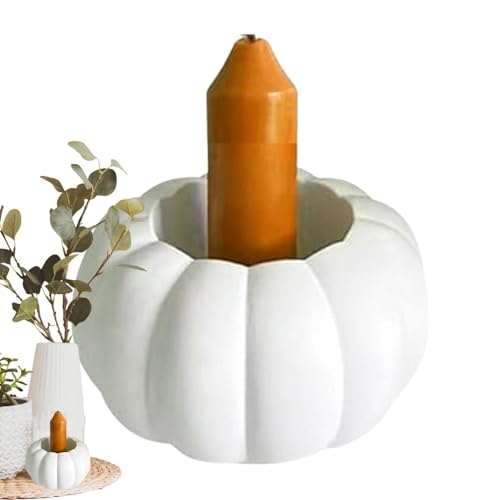 Kür-bis Silikonformen Gießformen Kerzenhalter | 3D Halloween Kür-bis Silikonform Kerzenhalter Für Teelichter | Herbsts Deko Kerzenformen Zum Gießen | DIYs Halloween Thanksgiving Geschenk Herbstdeko von Wonsfuleu