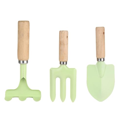 Wonsfuleu Gartengeräte-Set für Kinder,Gartengeräte für Kinder,Garten-Handwerkzeuge, 3er-Set, Gartenspielzeug für den Außenbereich | Bequemes und Robustes Gartengerät, Garten-Grabwerkzeuge für von Wonsfuleu