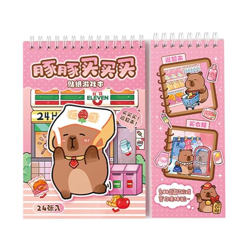 Wonsfuleu Journal-Aufkleber für Journaling, Capybara-Aufkleber für Journaling - Capybara Scrapbook Sticker Journaling Sticker,Tieraufkleber, niedliche Aufkleber mit Stanzung, Tagebuchaufkleber mit von Wonsfuleu