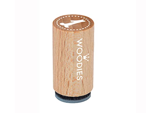 Woodies Mini Stempel 1, Holz, 1,5 x 1,5 x 3 cm von Woodies