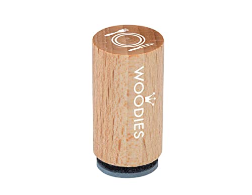 Woodies Mini Stempel Besteck, Holz, 1,5 x 1,5 x 3 cm von Woodies