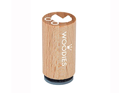 Woodies Mini Stempel Kinderwagen, Holz, 1,5 x 1,5 x 3 cm von Woodies