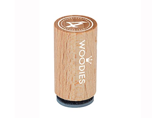 Woodies WM0804 Mini-Stempel, Holz, 1,5 x 1,5 x 3 cm von Woodies