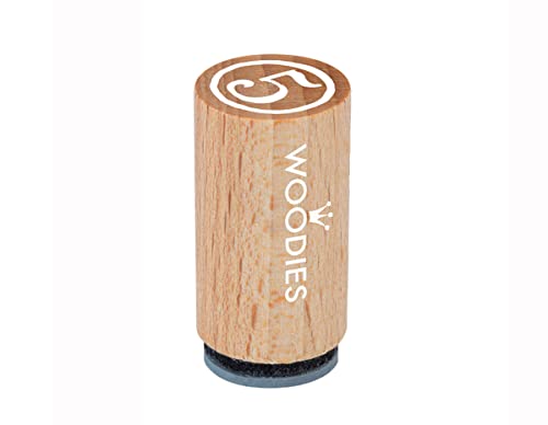 Woodies WM0805 Mini-Stempel, Holz, 1,5 x 1,5 x 3 cm von Woodies