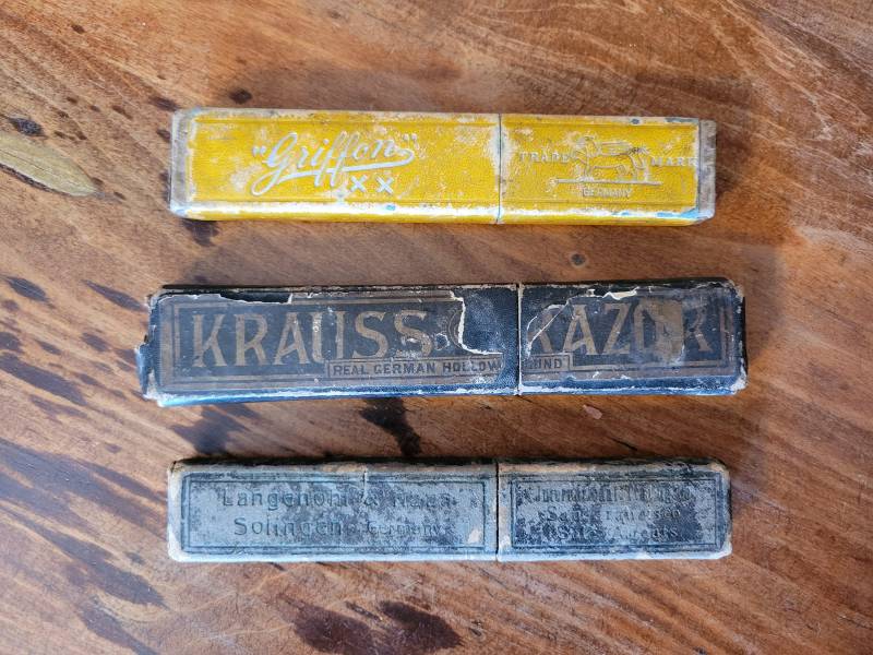 Vintage Und Antike Rasiermesser Hüllen Langenohl Haas Griffon Krauss | Nach Wahl von WoodsonHouseAntiques