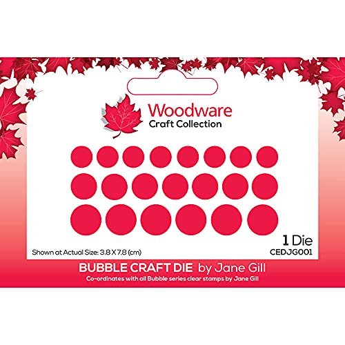 Woodware CEDJG001 Craft Die Jane Gill Stanzform Bubble, durchsichtig, 3.8 x 7.8 von Woodware