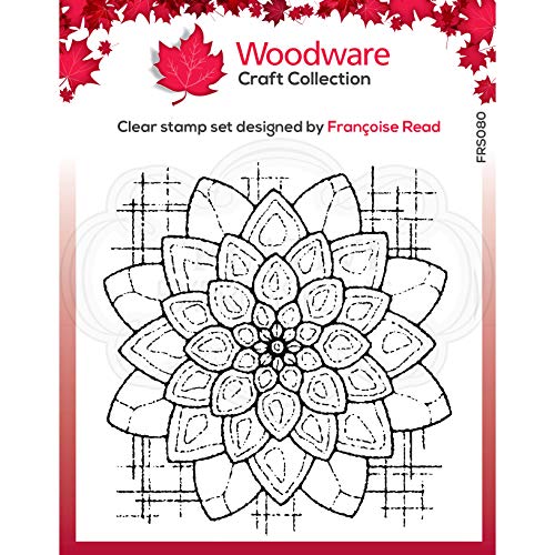 Woodware FRS080 Blossom Stamp Francoise Collection – Clear Magic – Blütenstempel-Set, durchsichtig, 4 x 4 inches von Woodware