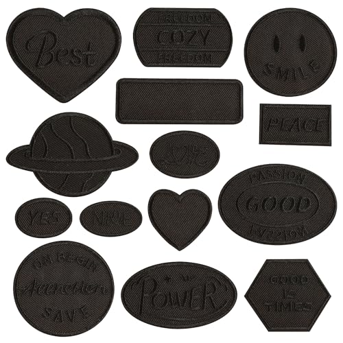 Woohome 14 Stück Patches zum Aufbügeln, Abzeichen Bügelflicken Flicken Patches Patch Sticker Applikationen Zum Nähen Oder Aufbügeln für Denim Jeans, Bügelflicken Set, Dekoration and Repariere Woohome 14 Stück Patches zum Aufbügeln, Abzeichen Bügelflicken Flicken Patches Patch Sticker Applikationen Zum Nähen Oder Aufbügeln für Denim Jeans, Bügelflicken Set, Dekoration and Repariere von Woohome