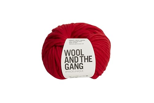 Crazy Sexy Wolle, 200 g, roter Lippenstift von Wool and the Gang