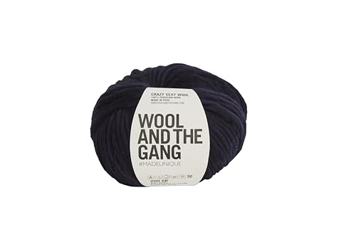 Peruanische Wolle „Crazy Sexy Wool“, 200 g, Mitternachtsblau von Wool and the Gang