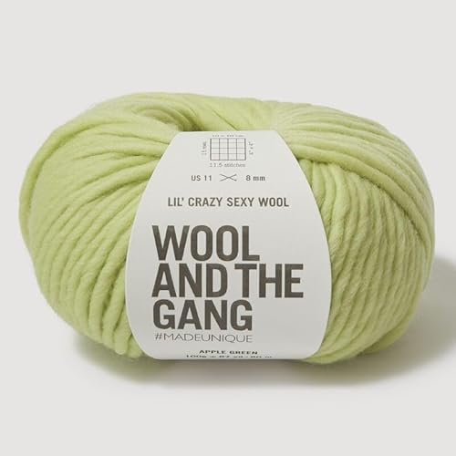 Wool and the Gang, Lil' Crazy Sexy Wolle, Apfelgrün, 100 g, grob von Wool and the Gang