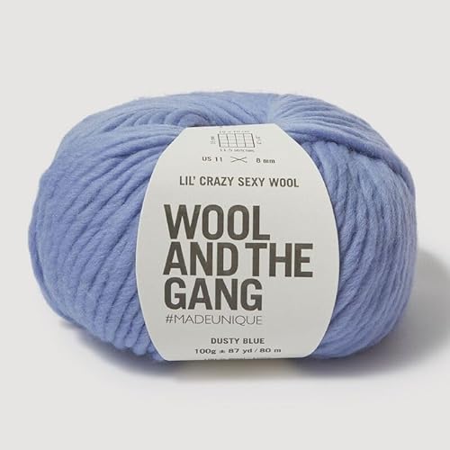 Wool and the Gang, Lil' Crazy Sexy Wolle, Dusty Blue, 100 g, Chunky von Wool and the Gang