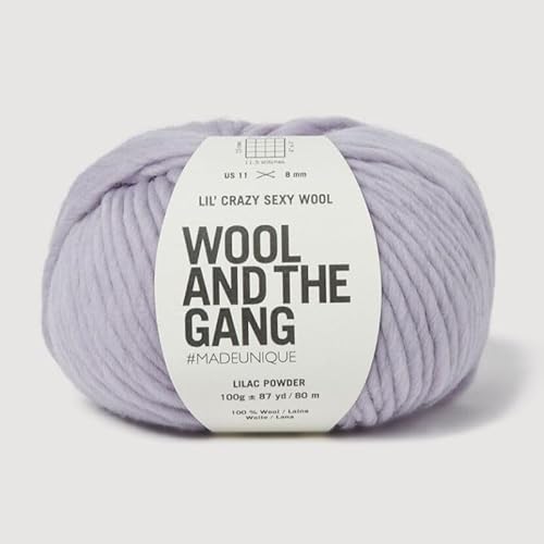 Wool and the Gang, Lil' Crazy Sexy Wolle, Fliederpuder, 100 g, grob von Wool and the Gang