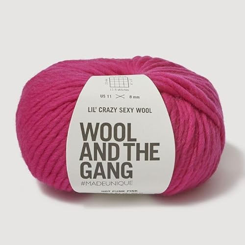 Wool and the Gang, Lil' Crazy Sexy Wolle, Hot Punk Pink, 100 g, Chunky von Wool and the Gang