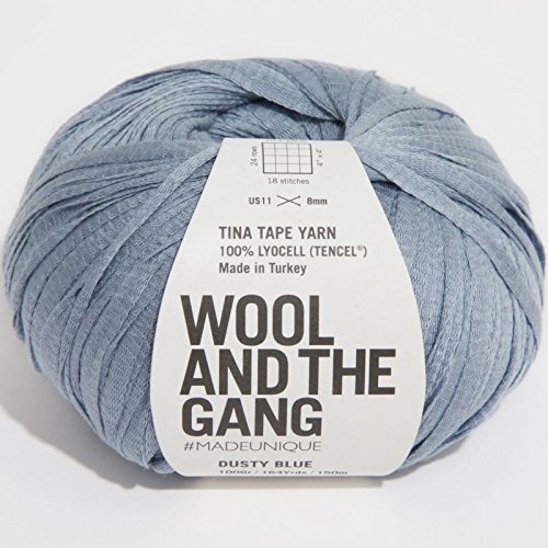 Wool and the Gang, Tina Tape-Garn, Dusty Blue, 100 g, Aran/Kammgarn von Wool and the Gang