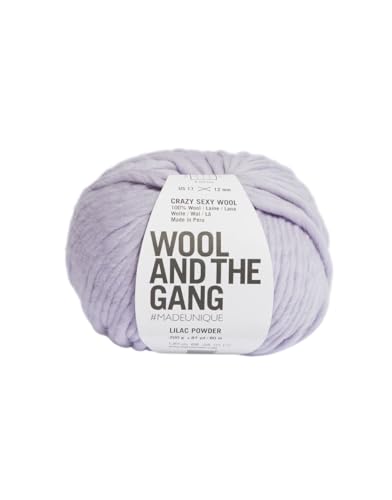 Wool and the Gang Crazy Sexy Wolle, Flieder Puder (185), 200 g von Wool and the Gang