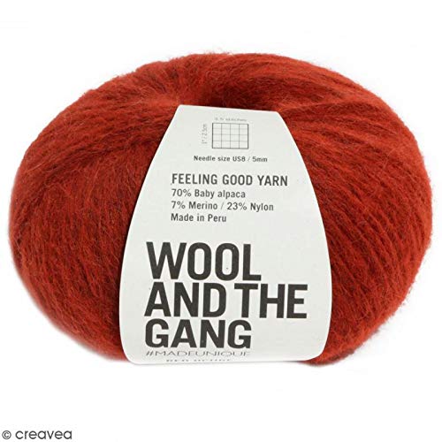 Wool and the Gang Feeling Good Garn 74 Red Ocker von Wool and the Gang