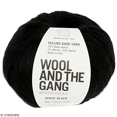 Wool and the Gang Feeling Good Garn 88 Space Black von Wool and the Gang