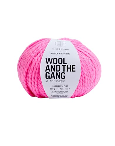 Wool & The Gang Garn, Bubblegum Pink, 100 g von Wool and the Gang