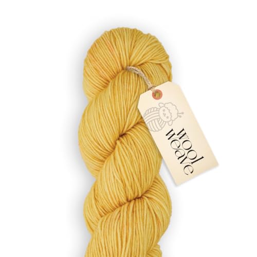 Superwash Merinowolle, Garn für Strick- und Häkelprojekte, handgefärbtes Premium-Garn, 100 g, 240 m, Dk-Gewicht, luxuriös, weich und langlebig von WoolWeave