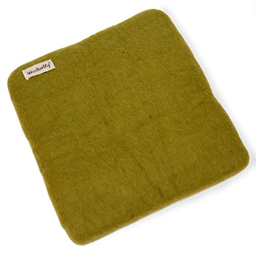 Woolbuddy Nadelfilz-Pad, Nadelfilzmatte, Nadelfilzbedarf, Schaumstoff-Pad-Alternative, Wollfilzmatte, aus Filzwolle, zum Nadelfilzen, Nassfilzen und 3D-Filz, 25,4 x 25,4 x 3,8 cm von Woolbuddy