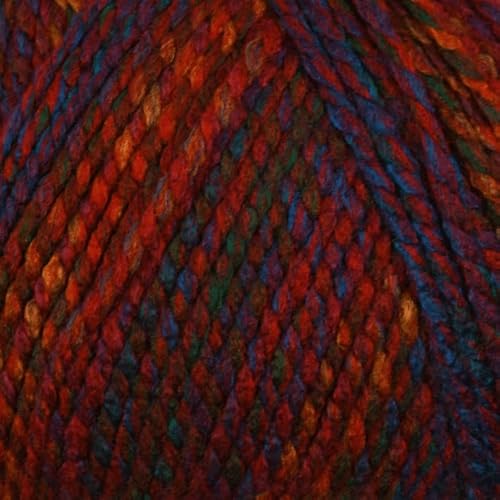 WoolCraft Pebble Chunky Strick- & Häkelgarn, preiswertes Garn mit 36 Farbkombinationen im Sortiment, 100% Acryl, 320 Meter, 200g Knäuel, Einzelknäuel, Sonnenuntergang von Woolcraft