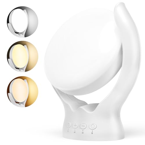 Tageslichtlampe 10000 Lux, Tageslichtleuchteohne UV,Sonnenlicht Lampe mit 3 Farbtemperaturen, 4 Minuten und 5 Intensitäten einstellbaren Leuchtlichtern und Memory-Funktion Tageslichtlampe 10000 Lux, Tageslichtleuchteohne UV,Sonnenlicht Lampe mit 3 Farbtemperaturen, 4 Minuten und 5 Intensitäten einstellbaren Leuchtlichtern und Memory-Funktion von Wopigh