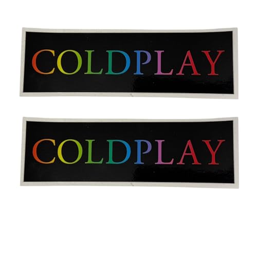 Coldplay-Logo-Vinyl-Aufkleber, 7 cm x 21 cm, perfekt für Fans von Music of the Spheres, Britpop Nostalgie (2) von Words of art