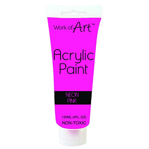 Work of Art Acrylfarbe 120 ml neon pink von Work of Art