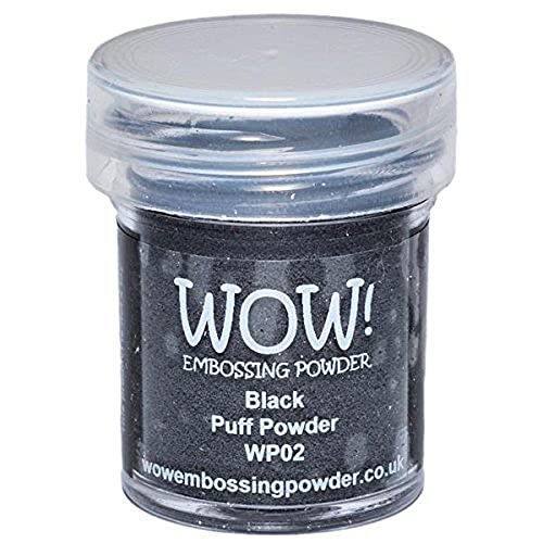 WOW! Embossing-Puder, 15 ml, schwarzer Puff von WOW!