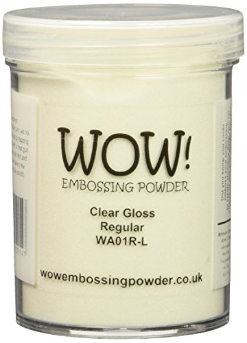 Wow Embossing Powder Tolles Produkt. Präge-Pulver, großes Glas, 160 ml, klar, glänzend, normal von WOW!