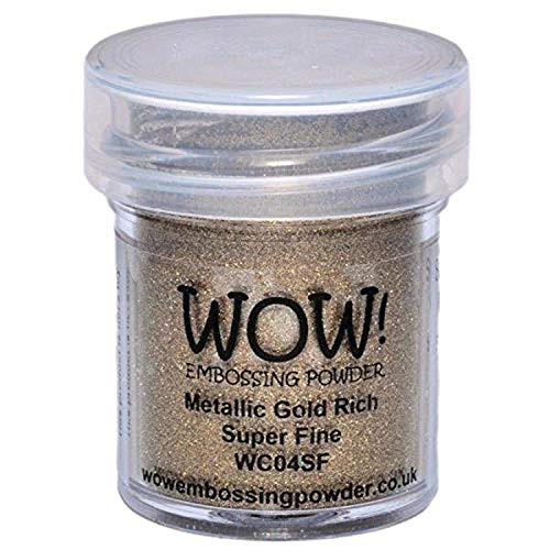 WOW! Embossing-Puder, Prägepulver, 15 ml, Gold Rich von WOW!