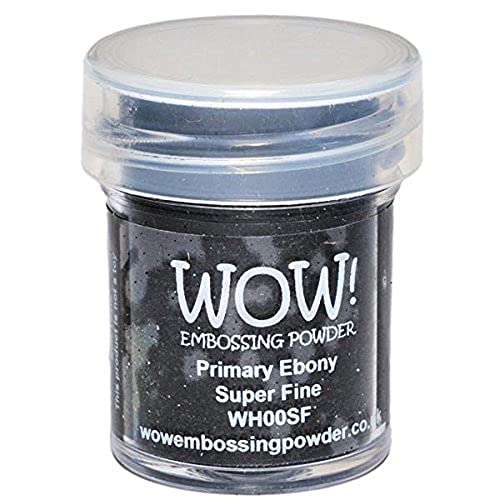 WOW! Embossing Powder Prägepulver, superfein, 15 ml, Primär-Ebenholz von WOW!