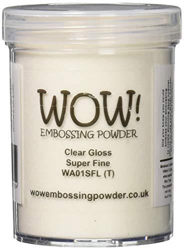 Wow! Embossing-Puder, groß, 160 ml, transparent, glänzend, superfein von WOW!