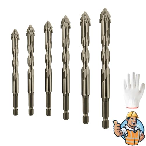 New Four-Flute Sawtooth Eccentric Drill Bit, Cozy Hoome Drill Bit, High Hardness Skewed Head Eccentric Drill Bits,Sawtooth Eccentric Drill Bit, Multifunction Drill Bit Set,Titanium-Coated Design Dril von Wozad