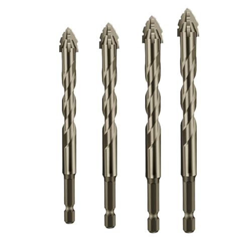 New Four-Flute Sawtooth Eccentric Drill Bit, Cozy Hoome Drill Bit, Sawtooth Eccentric Drill Bit, Multifunction Drill Bit Set, High Hardness Skewed Head Eccentric Drill Bits,Titanium-Coated Design Dril von Wozad