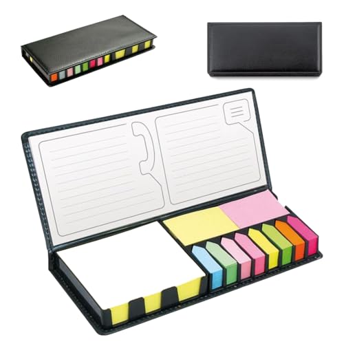 WPRO Großes Haftnotizen Set Tristan | 2200 Stück Notizblätter, Klebezettel, Sticky Notes, Page Marker, Haftstreifen, Seitenmarker pfeilform | 3 Formate | bunt |selbstklebend, beschreibbar von WPRO