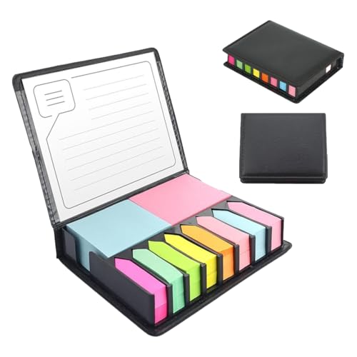 WPRO Haftnotizen Set Vittorio | 2000 Stück Klebezettel, Notizblätter, Sticky Notes, Page Marker, Haftstreifen, Seitenmarker, pfeilform | 2 Formate | bunt | selbstklebend, beschreibbar von WPRO