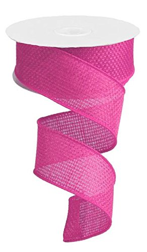 Cross Royal Juteband mit Draht, Hot Pink, 6,3 cm x 9,1 m von Wreath & Bow Co.