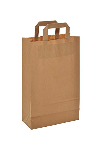 Papiertragetasche 22+10x36cm braun Größe 100 Stück von Wrede-Verpackungen