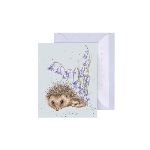 Wrendale - GE137 - Grußkarte, Doppelkarte mit Umschlag, Mini Karte, Nur für Dich, Igel, Love and Hedgehugs, 7,5cm x 9cm von Wrendale Designs