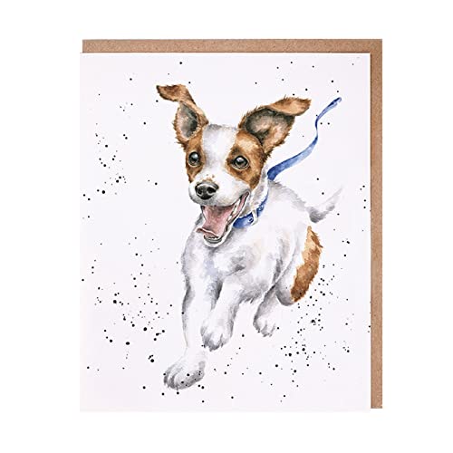 Wrendale - ACS194 - Grußkarte, Doppelkarte mit Umschlag, Hund, freedom, The Country Set Karte, 17cm x 12,5cm von Wrendale Designs