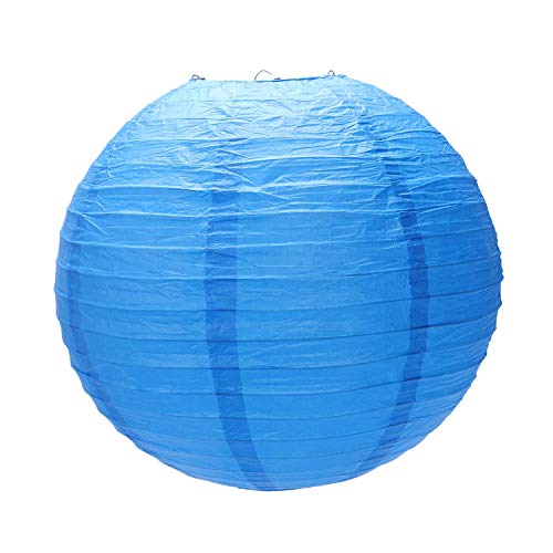 Wresetly 1 X Japanese Paper Lantern Lampenschirm Für Partyhochzeit, 40Cm (16) Marineblau von Wresetly