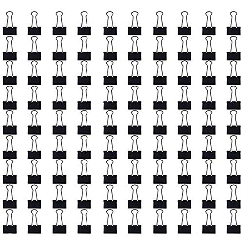 Wresetly 48 Stück lange Tickethalter aus Metall mit mehreren Spezifikationen, Büroklammern, 51 mm, Schwarz von Wresetly