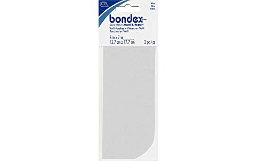 Wrights Bondex Iron on Patch, 5 x 7 cm, Weiß, 2 Stück von Wright Products