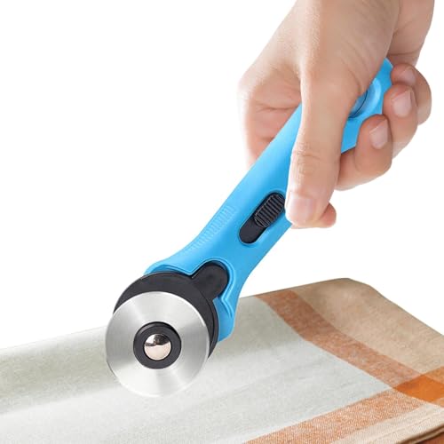 Ergonomic Rotary Cutter, Quilt Appliques Cutter, Rotary Fabric Cutter, Rolling Cutter Wheel, Quilting Fabric Cutter, Sewing Cutter Tool, Fabric Cutting Wheel, von Wrohto