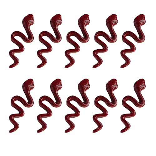 10 PCs Snake Nails Art Charm Multiple Color Nails Charme Snake Form Nägel Kunstdekoration Nägel Schmuckzubehör Accessoires von Wsdsgz