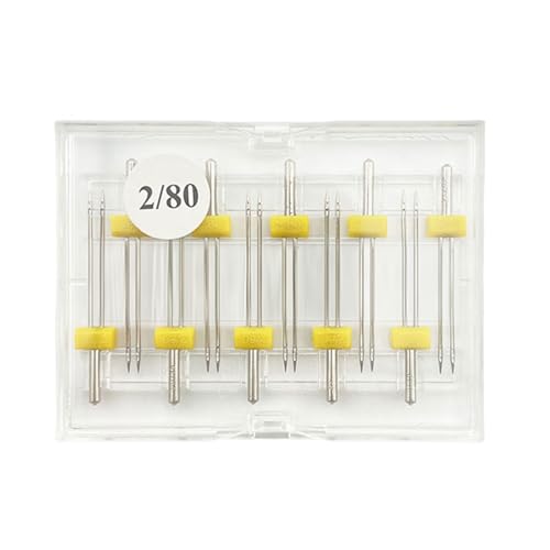 10pcs Nähmaschinennadel Stretch Twin Nadel Doppelnadel Für Haushaltsnähmaschinenzubehör von Wsdsgz