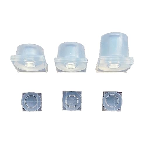 3pcs 3D Glas Mit Deckel Silikonform Set Aufbewahrungsbox Behälter Schimmel Harzgussform Für Schmuckherstellung von Wsdsgz