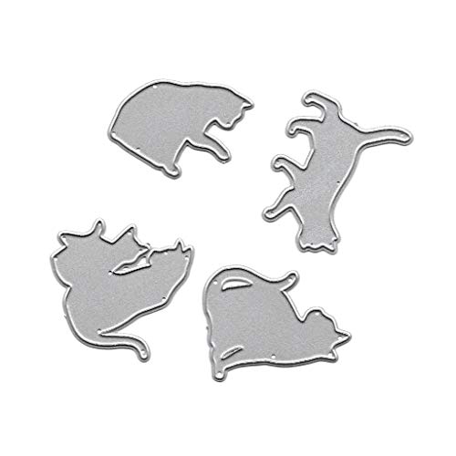 Wsdsgz Für Katze Metall Stanzformen Schablone Scrapbooking Album Stempel Papier Karte Embos von Wsdsgz